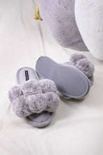 Load image into Gallery viewer, Dolly Pom Pom Slippers in Grey PRE-ORDER