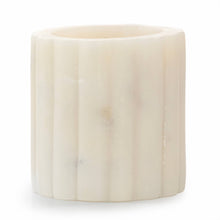 Load image into Gallery viewer, Andaluca - Palo Santo Scented White Marble Candle with Ridges