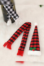 Load image into Gallery viewer, Plaid Christmas Wine Bottle Decoration Set MIG020: 01 / One Size