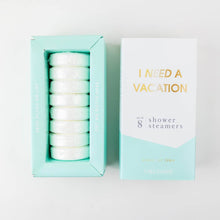 Load image into Gallery viewer, Chez Gagné - I Need a Vacation Shower Shower Steamers - Coconut Lime