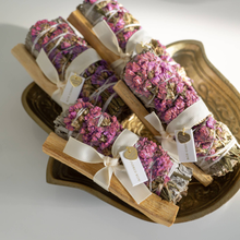 Load image into Gallery viewer, Floral White Sage and Palo Bundle, Positive Vibes