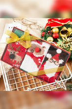 Load image into Gallery viewer, Christmas Reindeer Santa Claus Fleece Socks ZK508: 01 / One Size