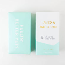 Load image into Gallery viewer, Chez Gagné - I Need a Vacation Shower Shower Steamers - Coconut Lime