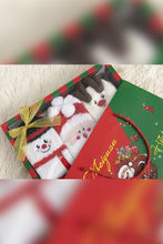 Load image into Gallery viewer, Christmas Reindeer Santa Claus Fleece Socks ZK508: 01 / One Size