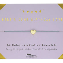 Load image into Gallery viewer, Lucky Feather Birthday Bracelets