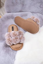 Load image into Gallery viewer, Dolly Pom Pom Slippers in Caramel PRE-ORDER