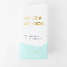 Load image into Gallery viewer, Chez Gagné - I Need a Vacation Shower Shower Steamers - Coconut Lime