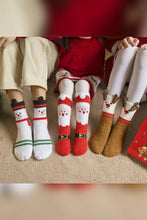 Load image into Gallery viewer, Christmas Reindeer Santa Claus Fleece Socks ZK508: 01 / One Size