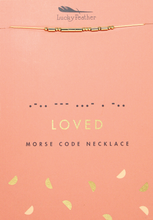 Load image into Gallery viewer, Morse Code Necklaces