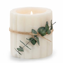 Load image into Gallery viewer, Andaluca - Palo Santo Scented White Marble Candle with Ridges
