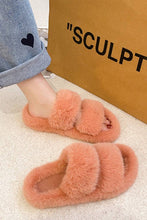 Load image into Gallery viewer, Winter Flat Warm Fluffy Slippers ZZKF034: White / 40
