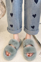Load image into Gallery viewer, Winter Flat Warm Fluffy Slippers ZZKF034: White / 37
