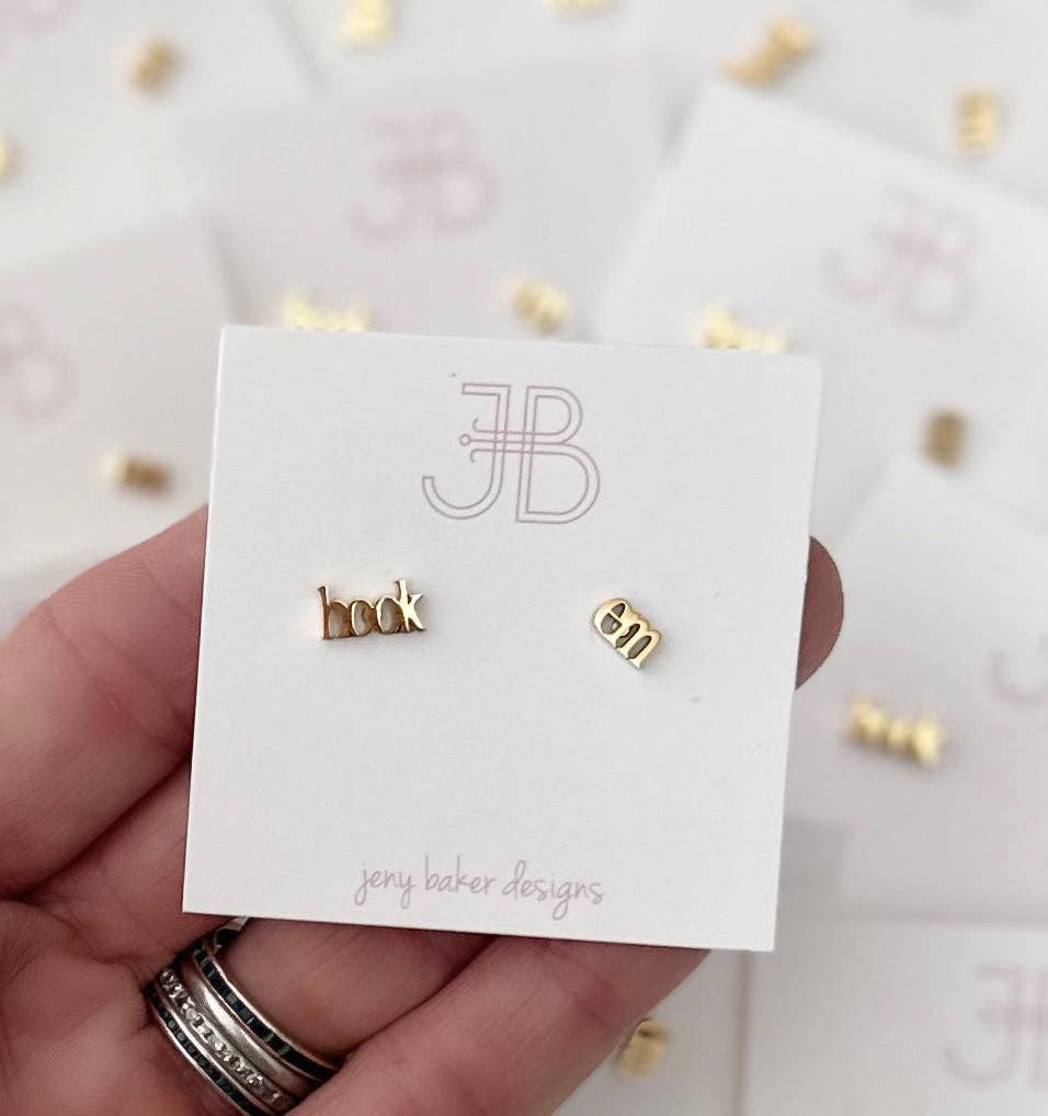 Jeny Baker Designs - Chant Studs, Hook Em