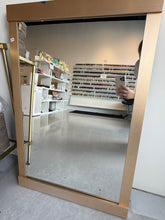 Load image into Gallery viewer, Gold Decorative Mirror with French Cleat Hanger
