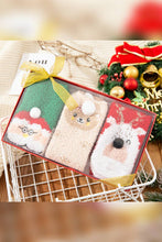 Load image into Gallery viewer, Christmas Reindeer Santa Claus Fleece Socks ZK508: 01 / One Size
