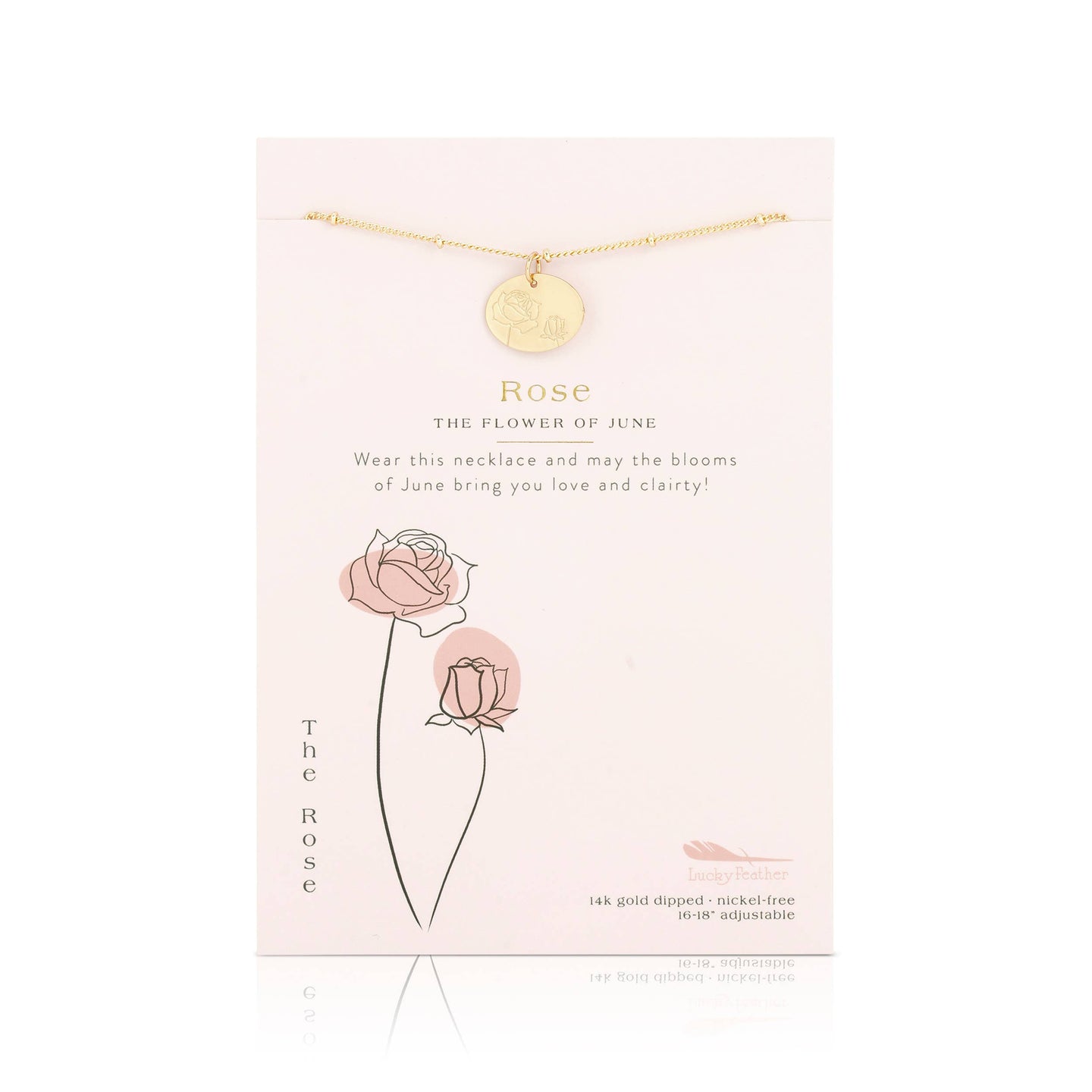 Birth Flower Necklace - June