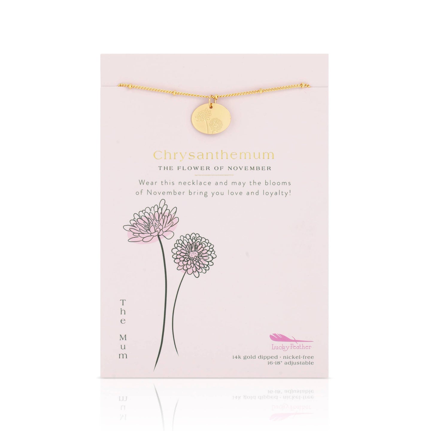 Birth Flower Necklace - November